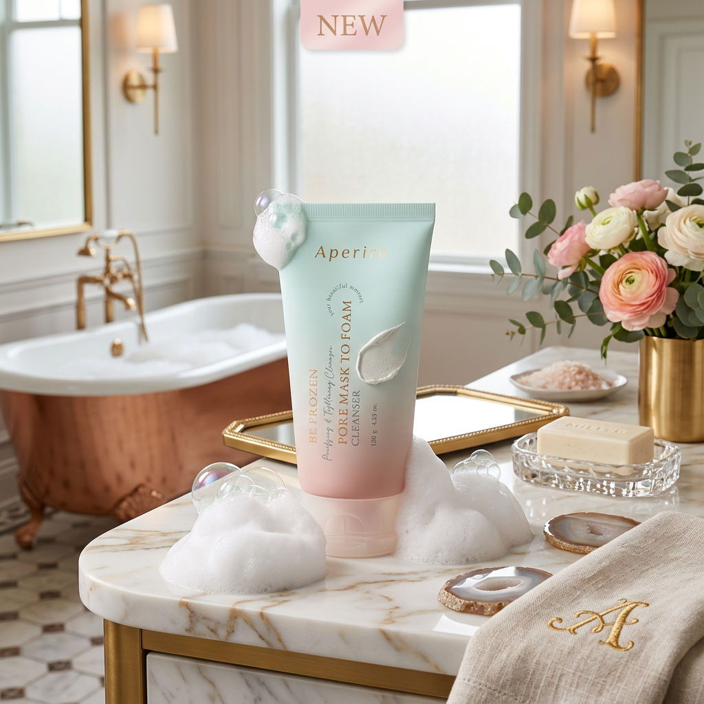 APERIRE - Be Frozen Pore Mask To Foam Cleanser - Čisticí pěnový cleanser na póry pro čistou pleť - 120 g
