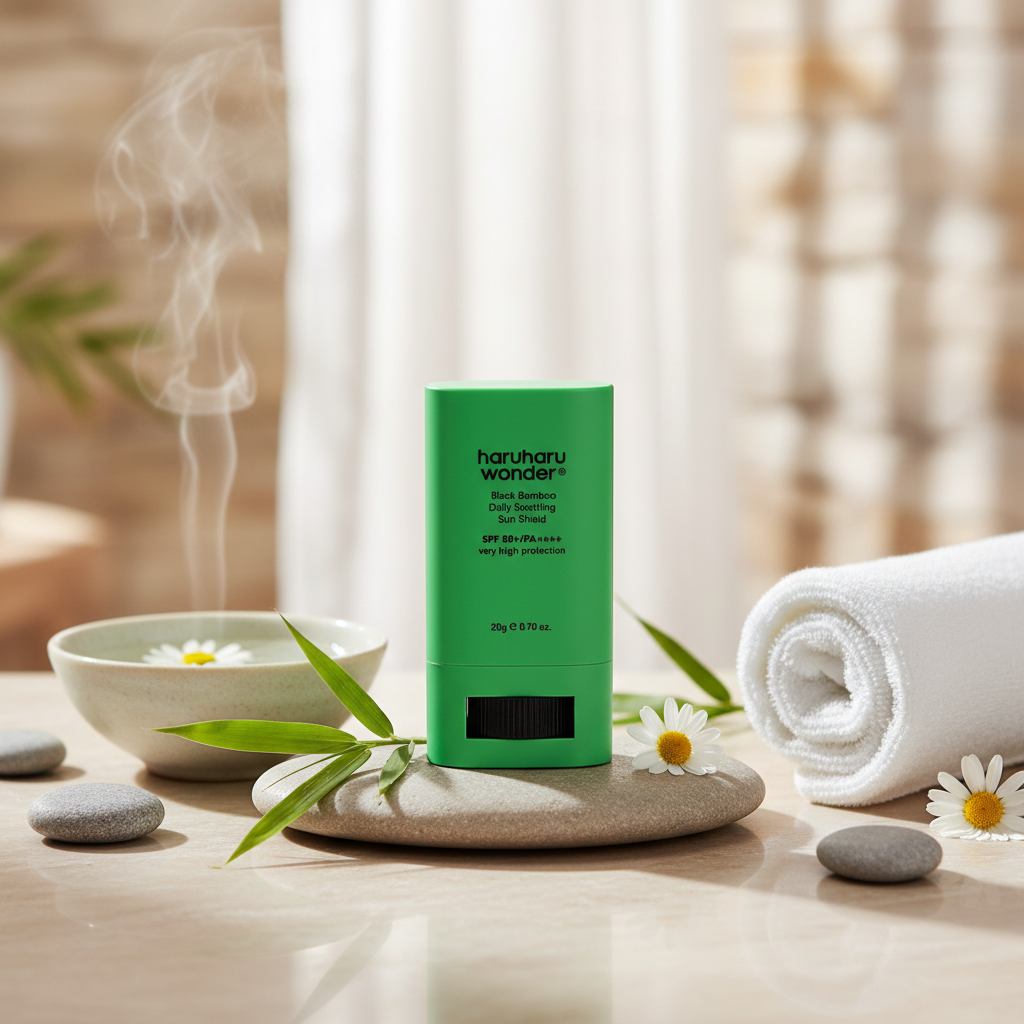 HaruHaru WONDER - Black Bamboo Daily Soothing Sun Shield SPF 50+/PA++++ - Opalovací krém v tyčince - 20 g