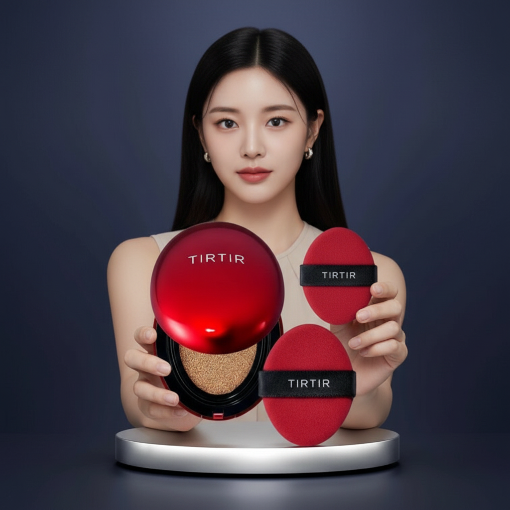 TIRTIR - Mask Fit Red Cushion Mini - Make-up s cushionem - odstín 24W Soft Beige