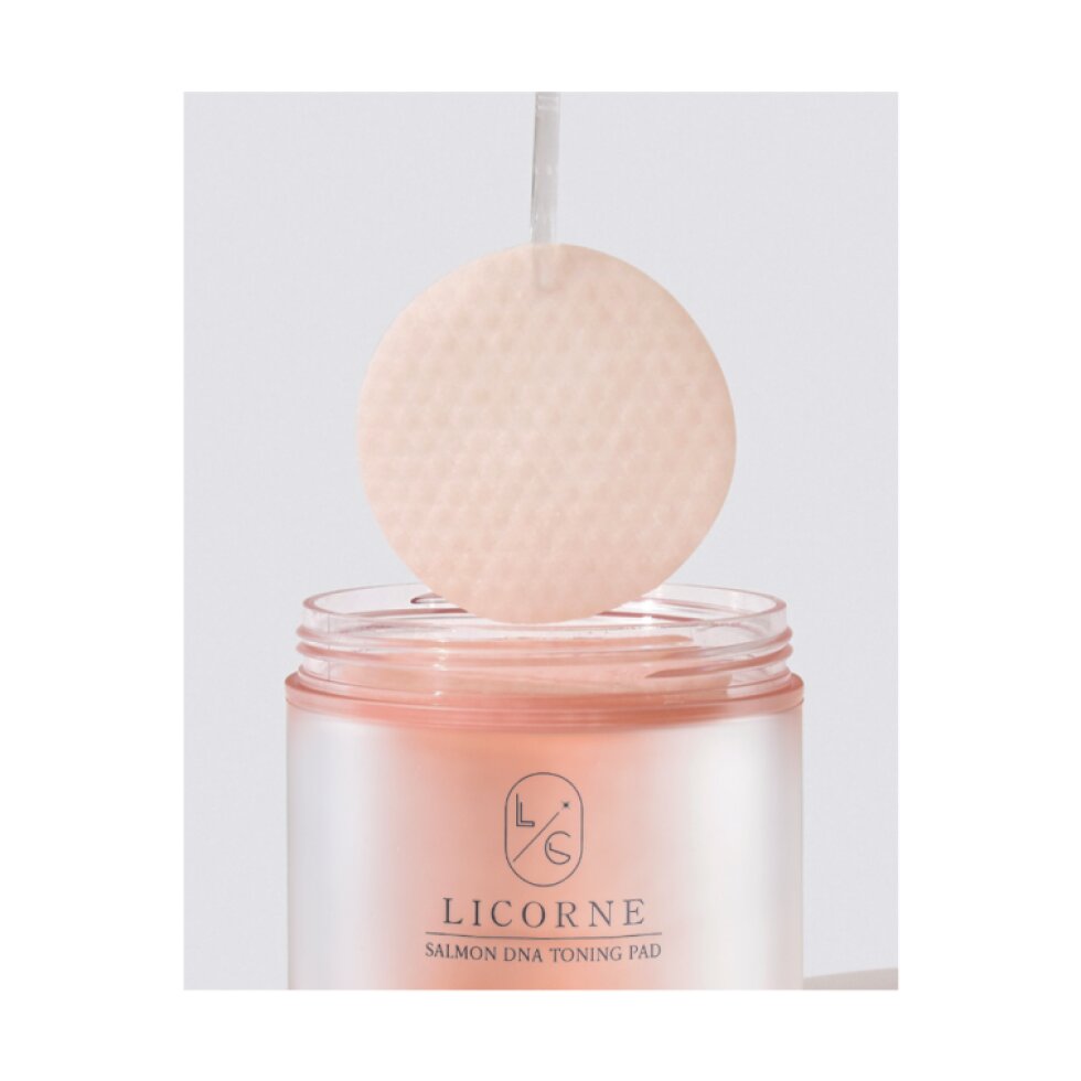 LICORNE - Salmon DNA Toning Pad - Tonizační polštářky s lososím DNA - 230 ml