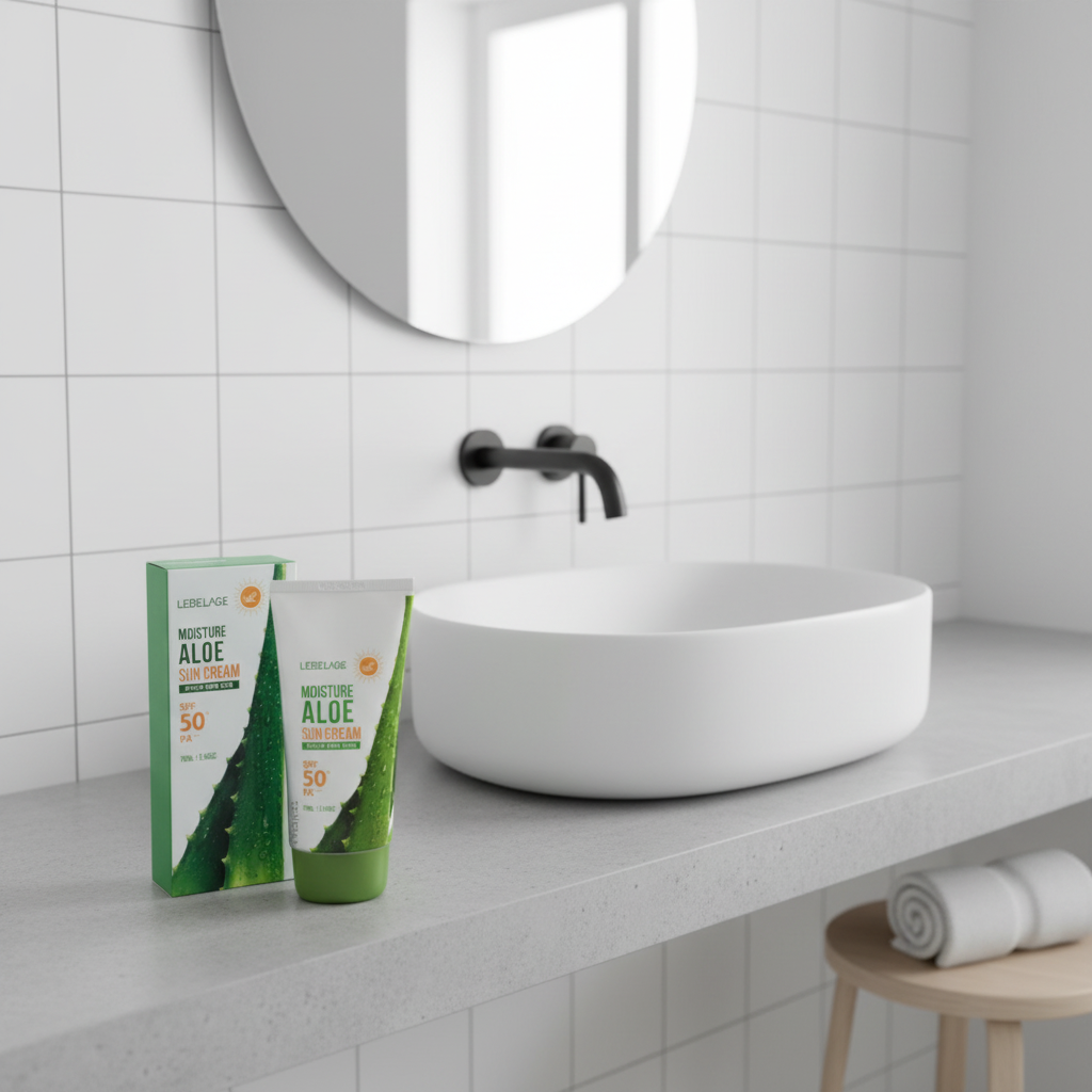 LEBELAGE - Moisture Aloe Sun Cream (SPF50+/PA+++) - Hydratační SPF krém s Aloe Vera - 70 ml