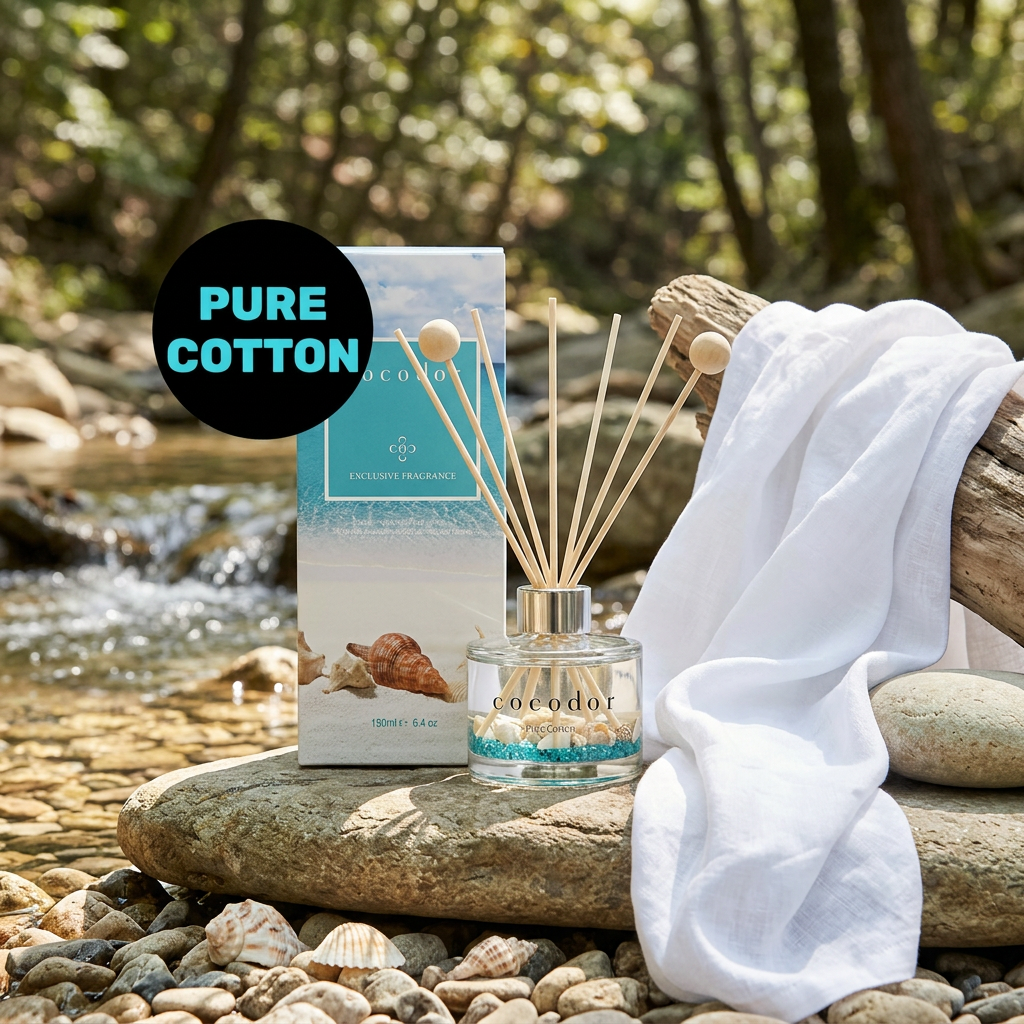 COCODOR - Aqua Diffuser Pure Cotton - Difuzér s vůní čisté bavlny - 190 ml