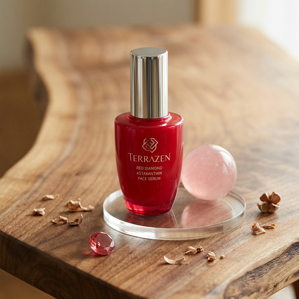 TERRAZEN - Red Diamond Astaxantihin Face Serum - Luxusní antioxidační a protivráskové sérum - 50 ml