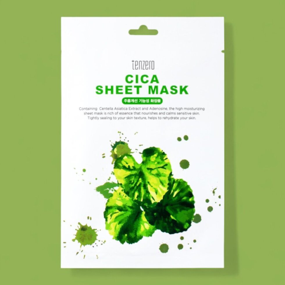 TENZERO - Cica Sheet Mask - Plátýnková maska Cica - 25 ml
