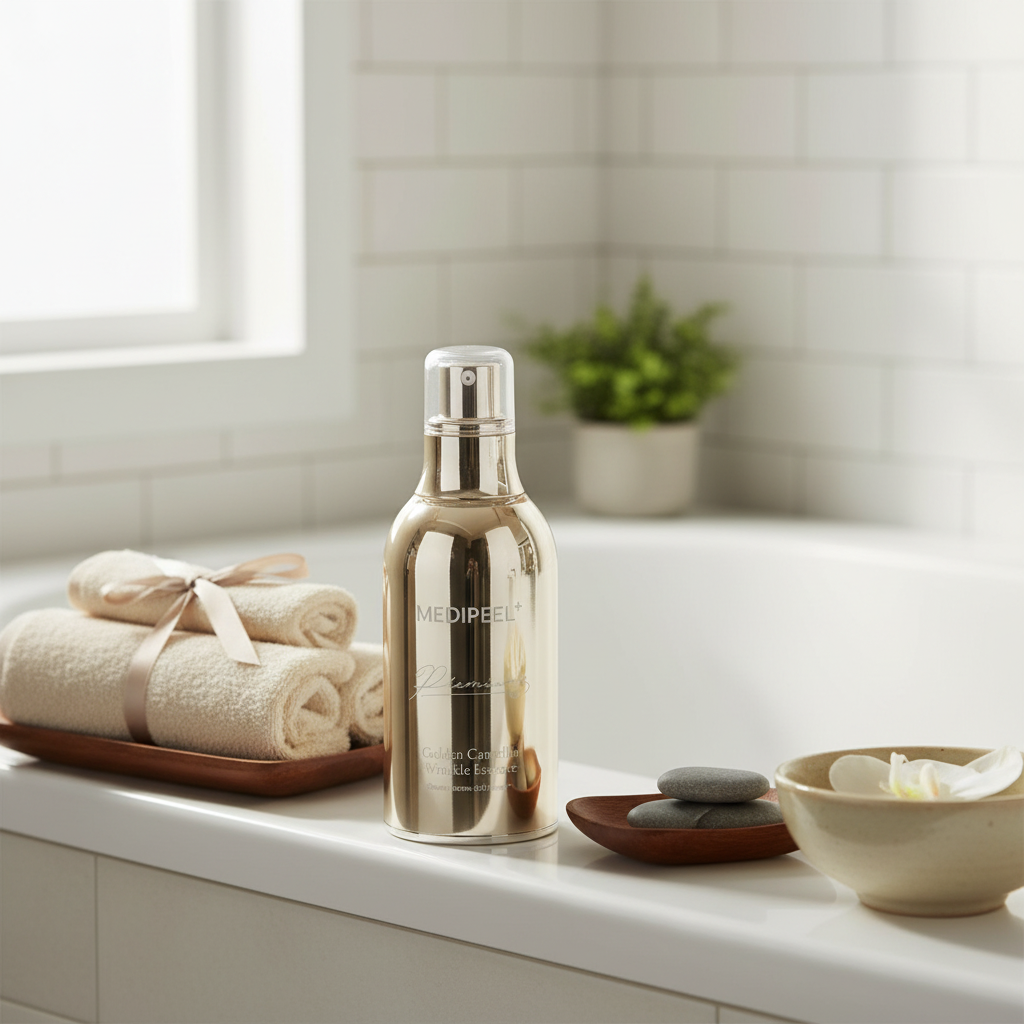 MEDI-PEEL - Golden Camellia Wrinkle Essence - Luxusní protivrásková esence - 50 ml