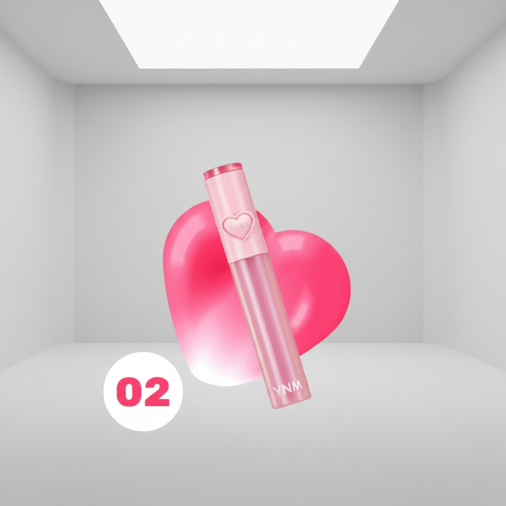 YNM - Heart Jelling Tint 02 Cherry Jelling - Gelový tónovací balzám na rty 02 Cherry Jelling - 2,6 g