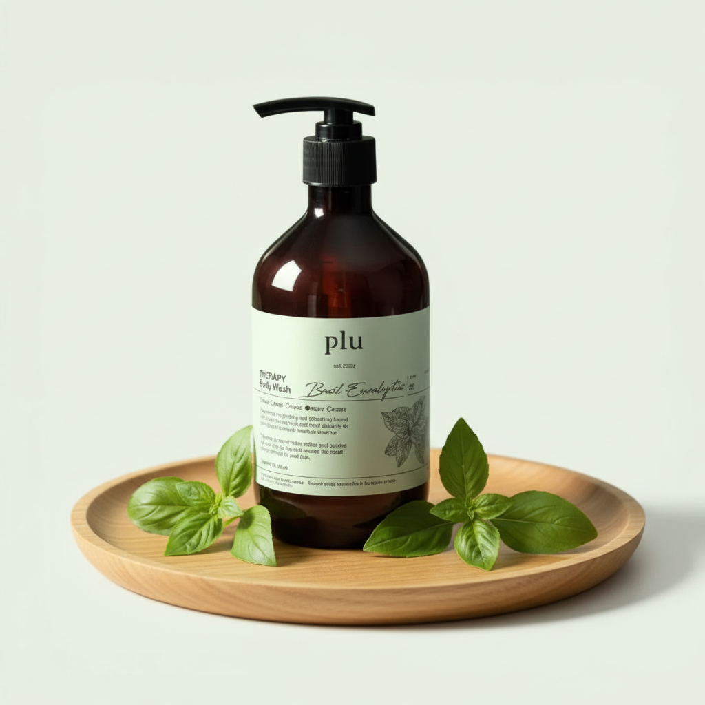 PLU - Aroma Body Wash Basil Eucalyptus - Aromatický sprchový gel s bazalkou a eukalyptem - 500 ml