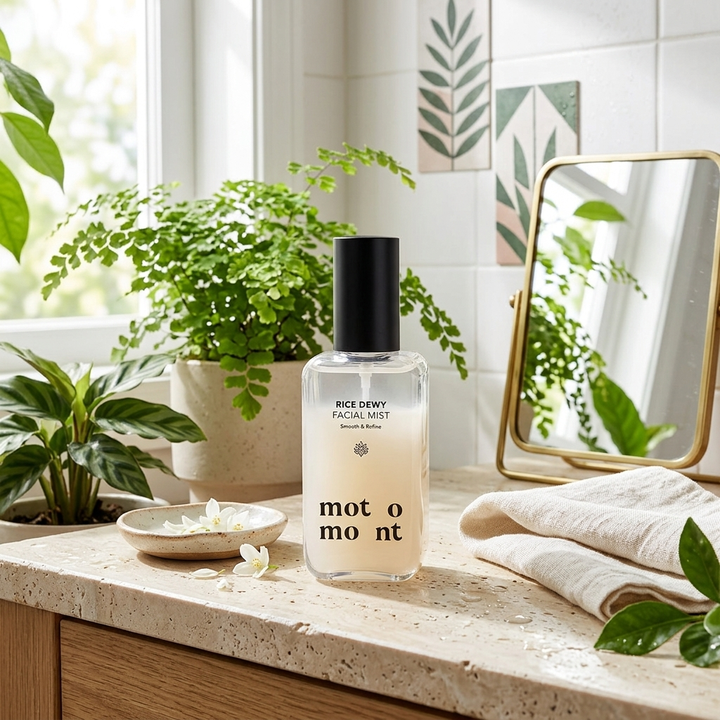 MOTOMONT - Rice Dewy Facial Mist - Hydratační pleťová mlha - 100 ml