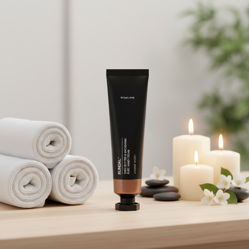 Kundal Shea Butter & Macadamie Pure Hand Cream Aroma Edition - Hydratační a vyživující krém na ruce JASMINE WOODY - 50 ml