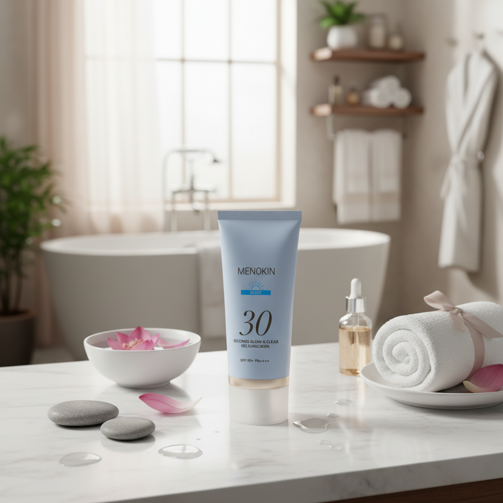 MENOKIN - 30 Seconds Glow & Clear Gel Sunscreen MOIST - 30sekundový hydratační gelový opalovací krém - 50 ml