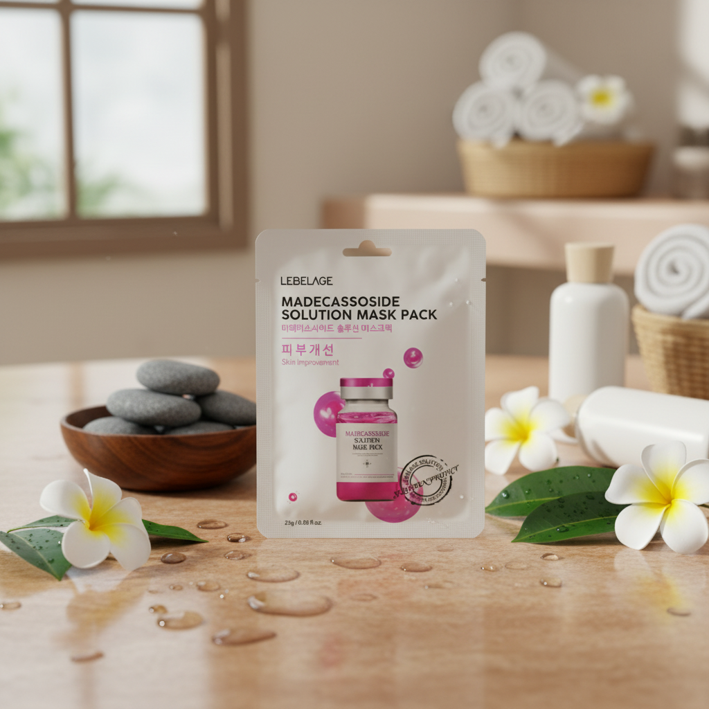 LEBELAGE - Madecassoside Solution Mask Pack - Obnovující plátýnková maska - 25 g