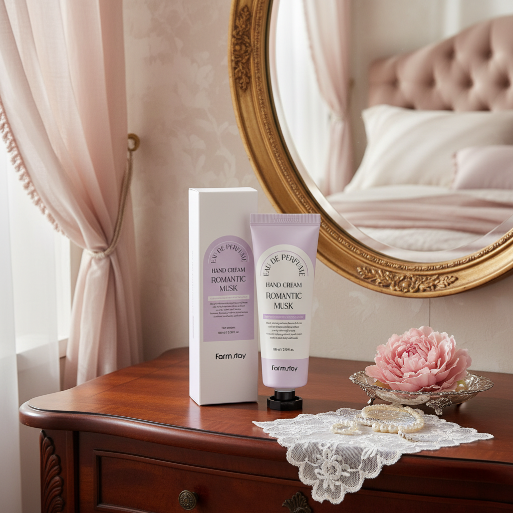 Farm Stay - Eau De Parfume Hand Cream Romantic Musk - Parfemovaný krém na ruce s vůní jemného pižma - 100 ml