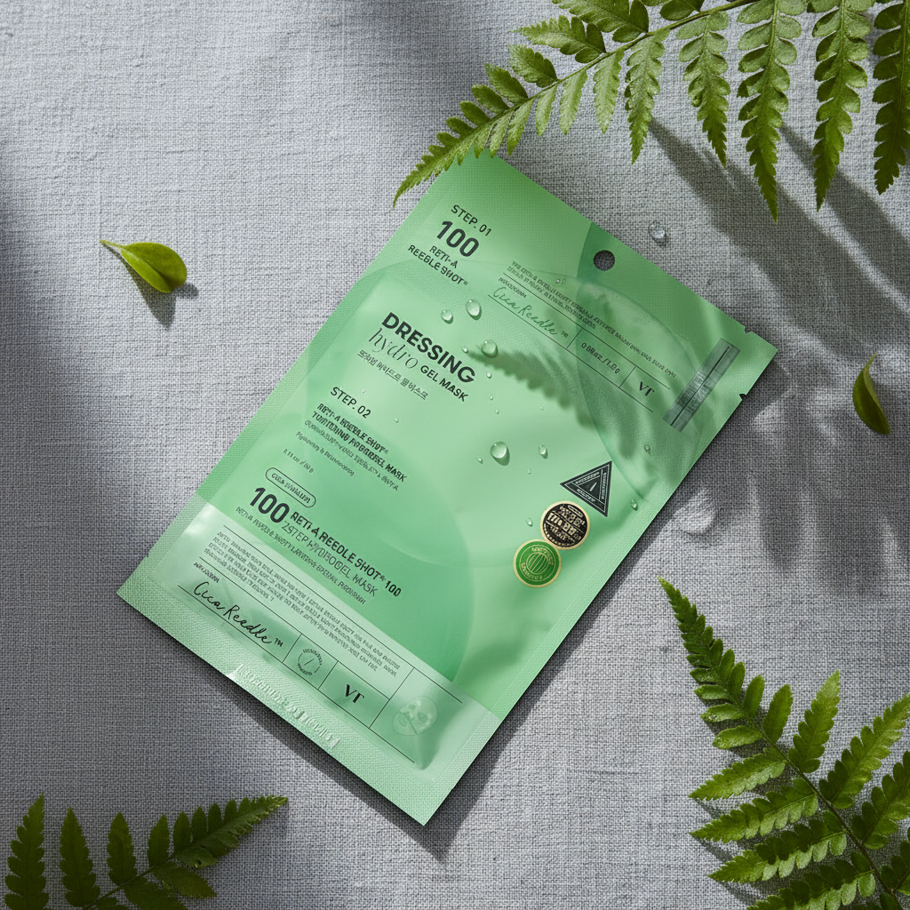 VT - Reti-A Reedle Shot 100 2Step Hydrogel Mask - Dvoufázová hydrogelová maska s retinolem - 1.5 g + 33 g
