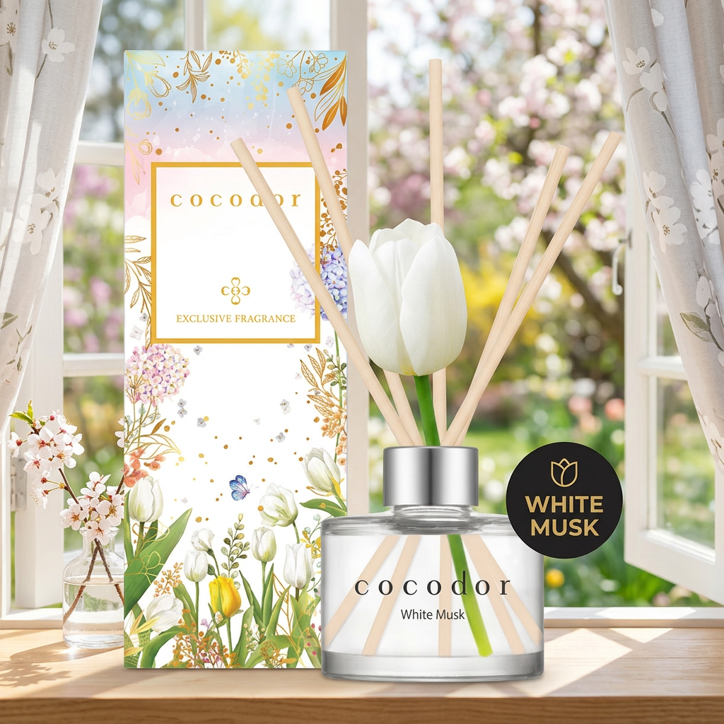 COCODOR - Tulip Diffuser White Musk - Difuzér s vůní white musk - 120 ml