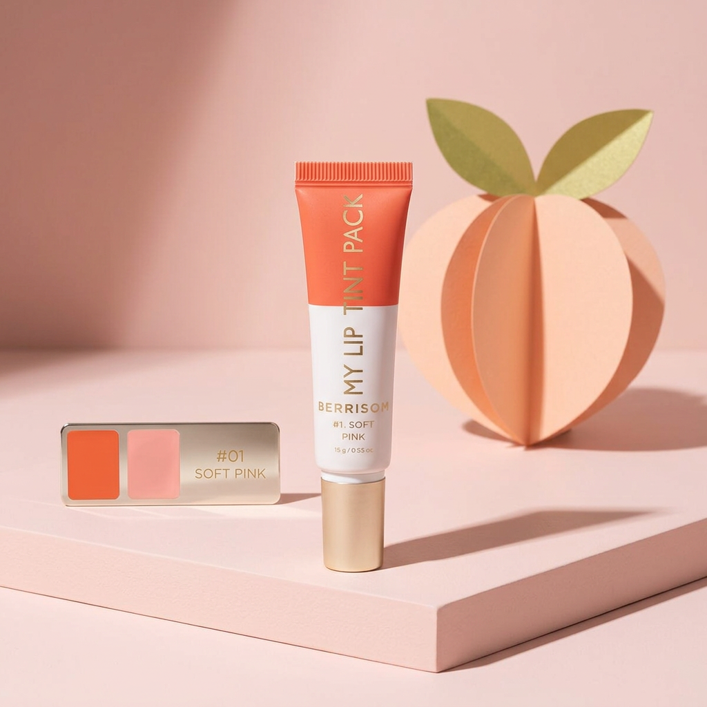 BERRISOM - My Lip Tint Pack 01 Soft Pink - Zabarvený, slupovací tint na rty - 15 g
