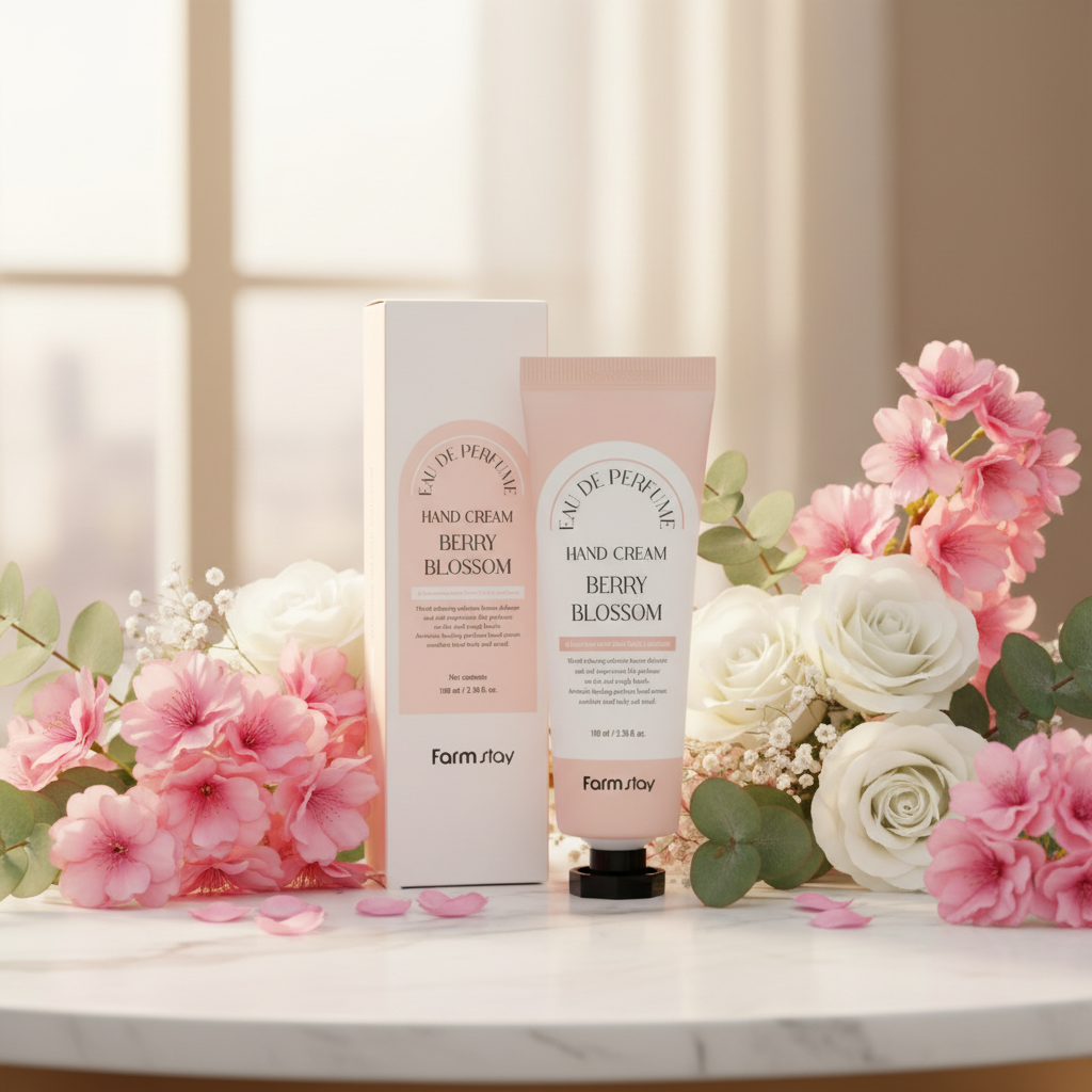 Farm Stay - Eau De Parfume Hand Cream Berry Blossom - Parfemovaný krém na ruce s ovocno-květinovou vůní - 100 ml