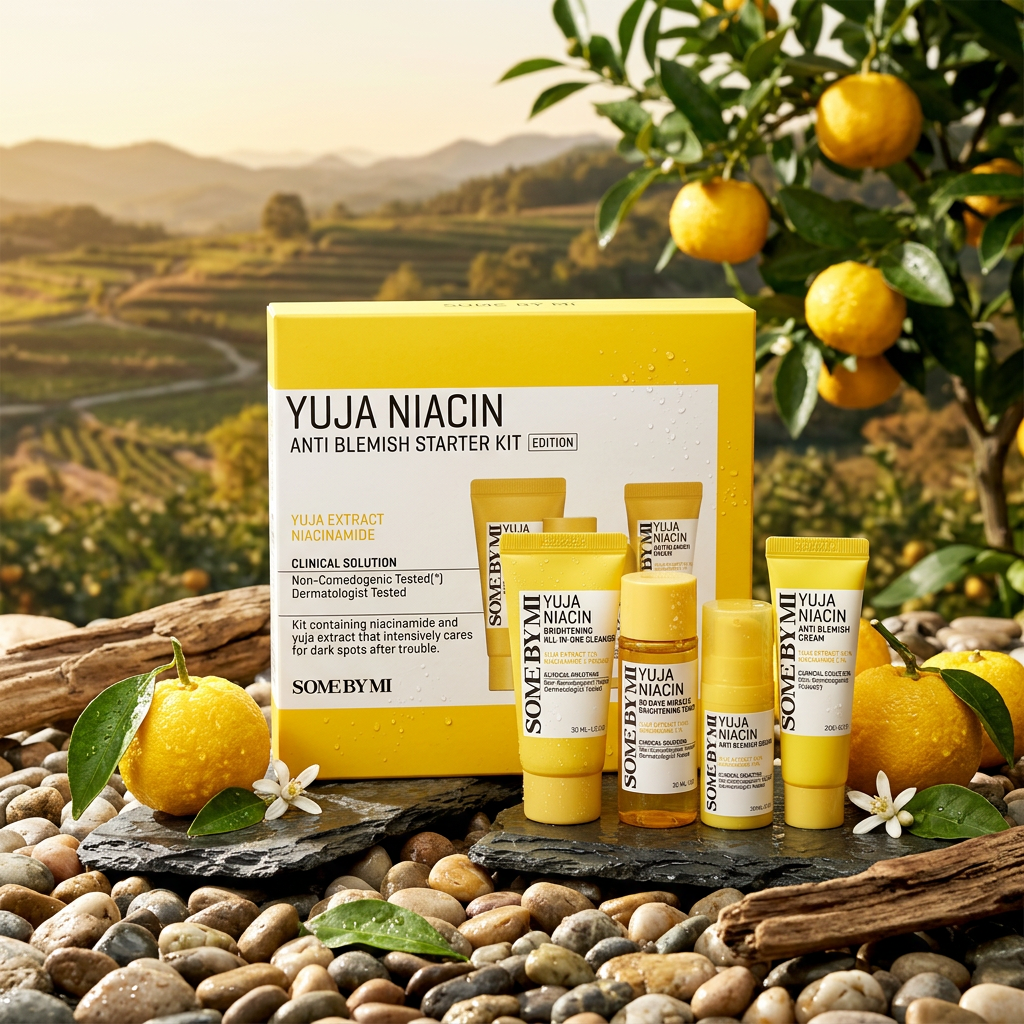 SOME BY MI - Yuja Niacin 30 Days Brightening Starter kit - Rozjasňující sada s vitamínem C 4ks