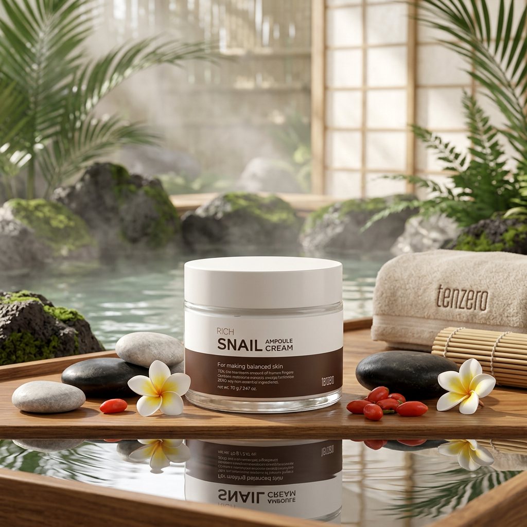 TENZERO - Rich Snail Ampoule cream - Výživný šnečí krém s ampulkovou péčí - 70 g