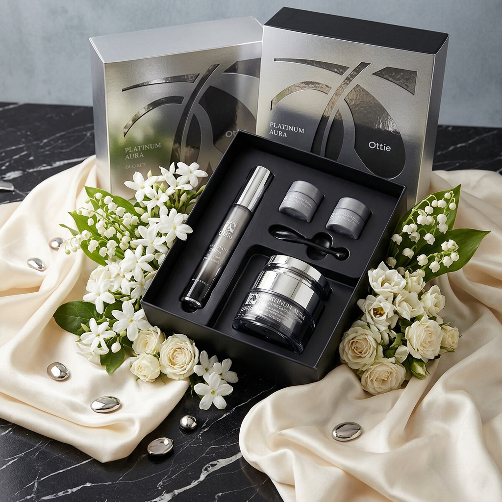 OTTIE - Platinum Aura Duo Set - Platinová Aura Dárková Sada - 4 ks