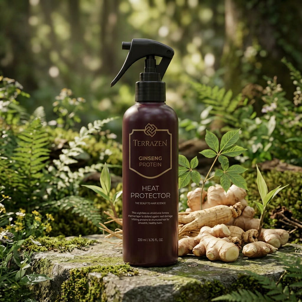TERRAZEN - Ginseng Protein Heat Protector - Luxusní vlasový termoochranný sprej - 200 ml