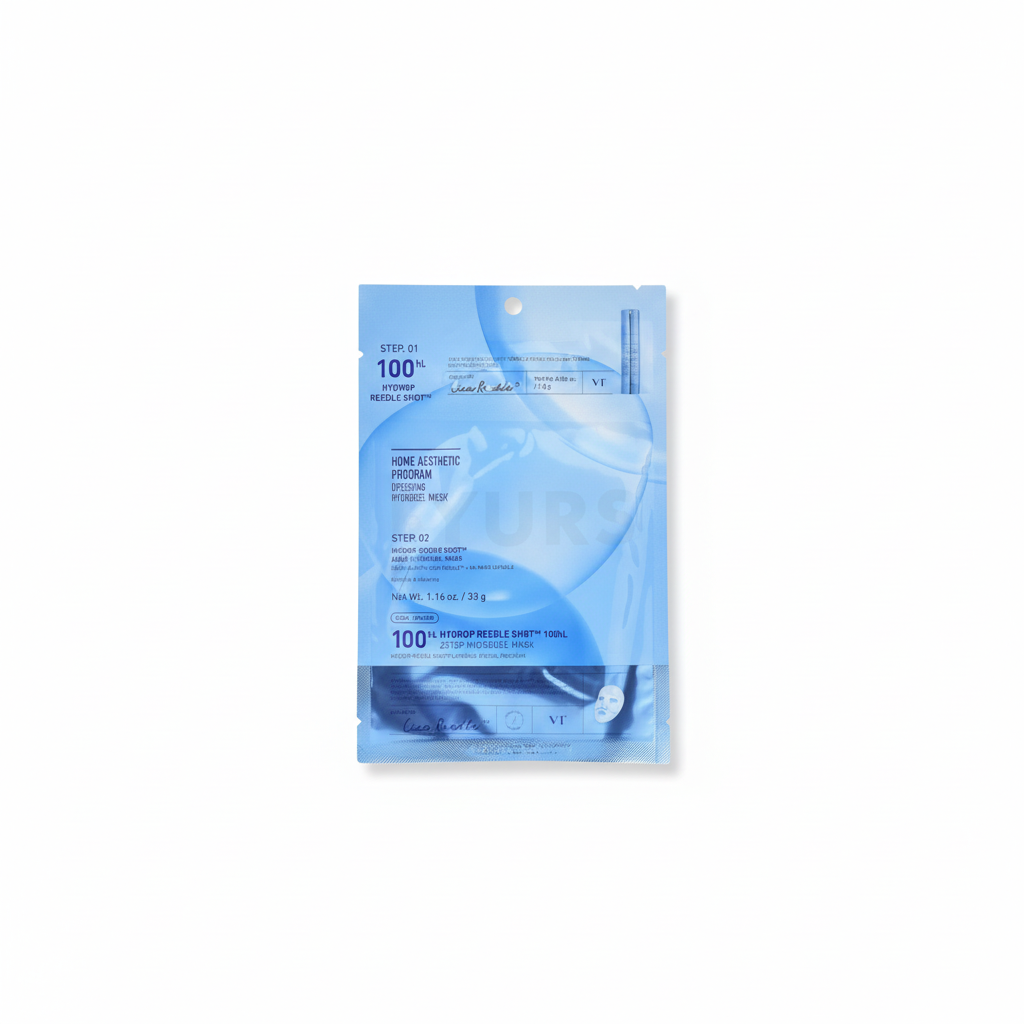 VT - Hydrop Reedle SHOT® 100hL 2Step Hydrogel Mask - Dvoufázová, hydratační maska s mikrojehličkami - 1.5 g + 33 g