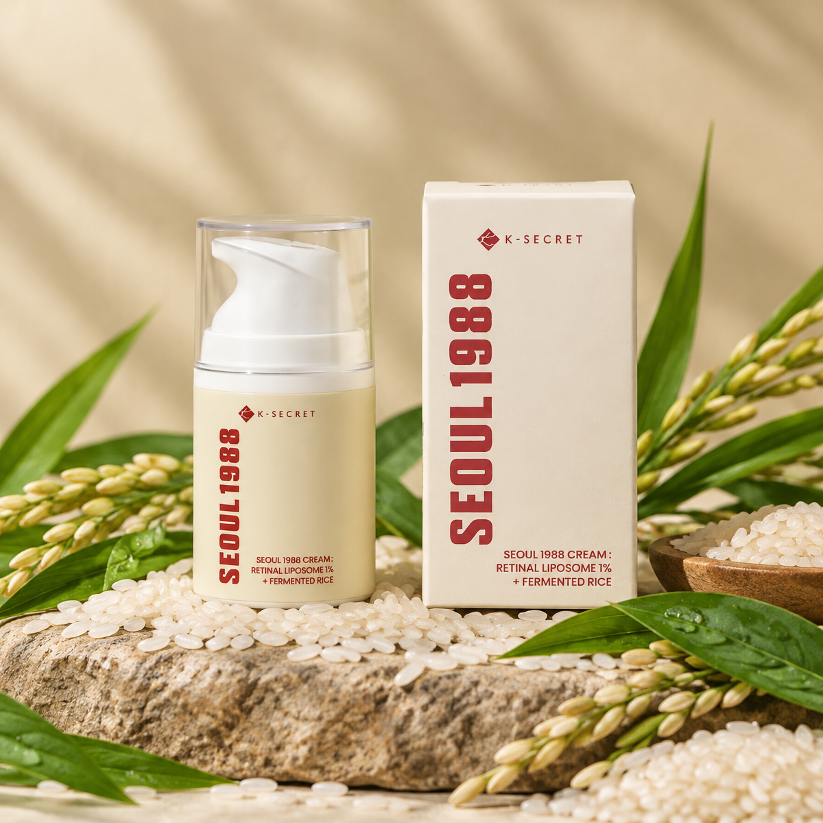 KSECRET - SEOUL 1988 Cream : Retinal Liposome 1% + Fermented Rice - Krém: 1% Retinal v liposomech + fermentovaná rýže - 50 ml