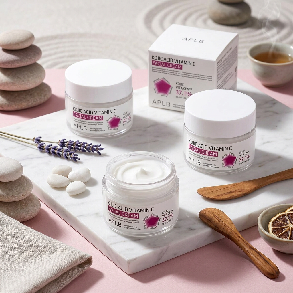 APLB - Kojic Acid Vitamin C Facial Cream - Revitalizační krém s kyselinou kojovou a vitaminem C - 55 ml