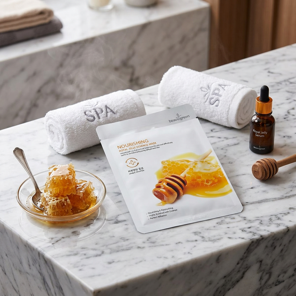Beauugreen - Premium Royal Jelly Essence Mask - Plátýnková maska s mateří kašičkou - 23 ml