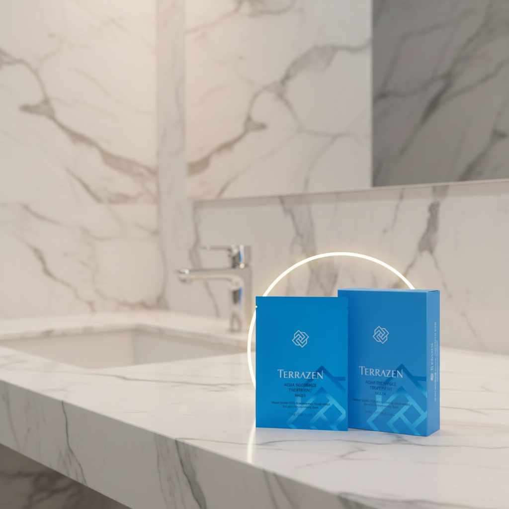 TERRAZEN Aqua Recharge Treatment Maska Pro Velmi Intenzivní Hydrataci S 5 Druhy Kys. HA 1 ks