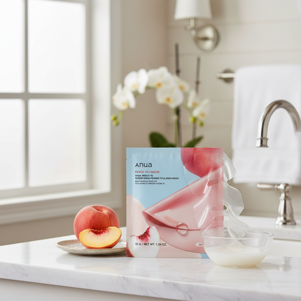 ANUA - Peach 70 Niacin Brightening Collagen Mask - Rozjasňující hydrogelová maska s kolagenem - 38 g