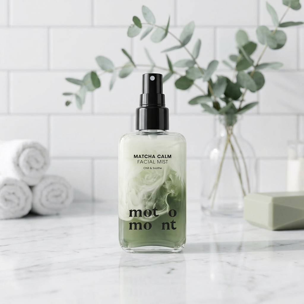 MOTOMONT - Matcha Calm Facial Mist - Zklidňující pleťová mlha s Matchou - 100 ml