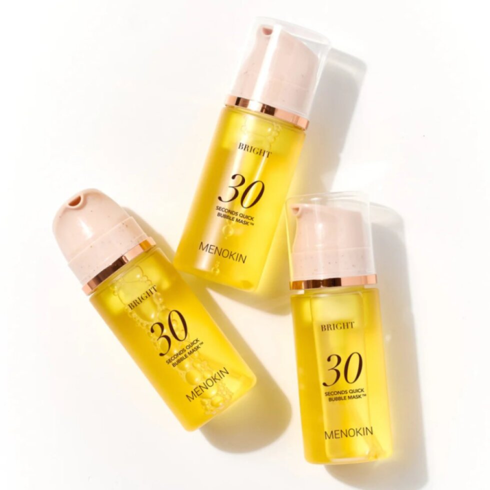 MENOKIN - 30 Seconds Quick Bubble Mask Bright - 30sekundové, bublinkové, rozjasňující sérum - 95 ml