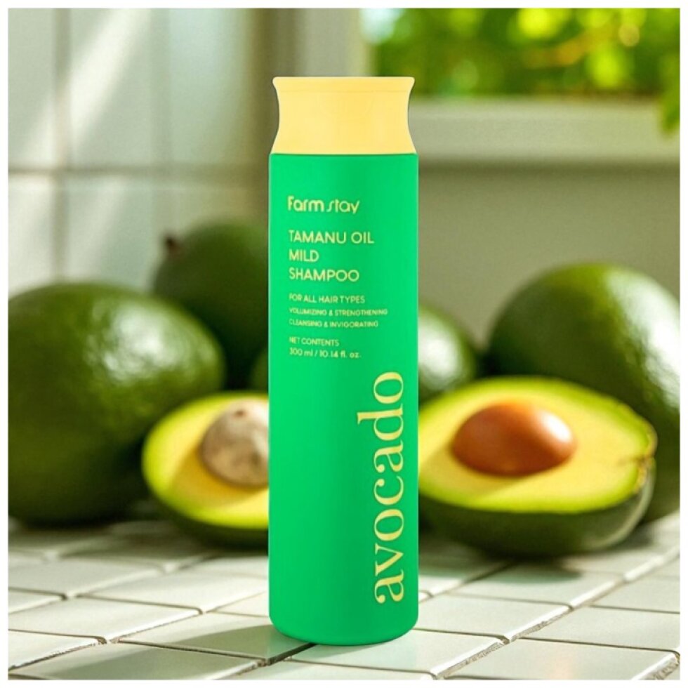 Farm Stay - Tamanu Oil Mild Shampoo Avocado - Hydratační a vyživující šampon - 300 ml