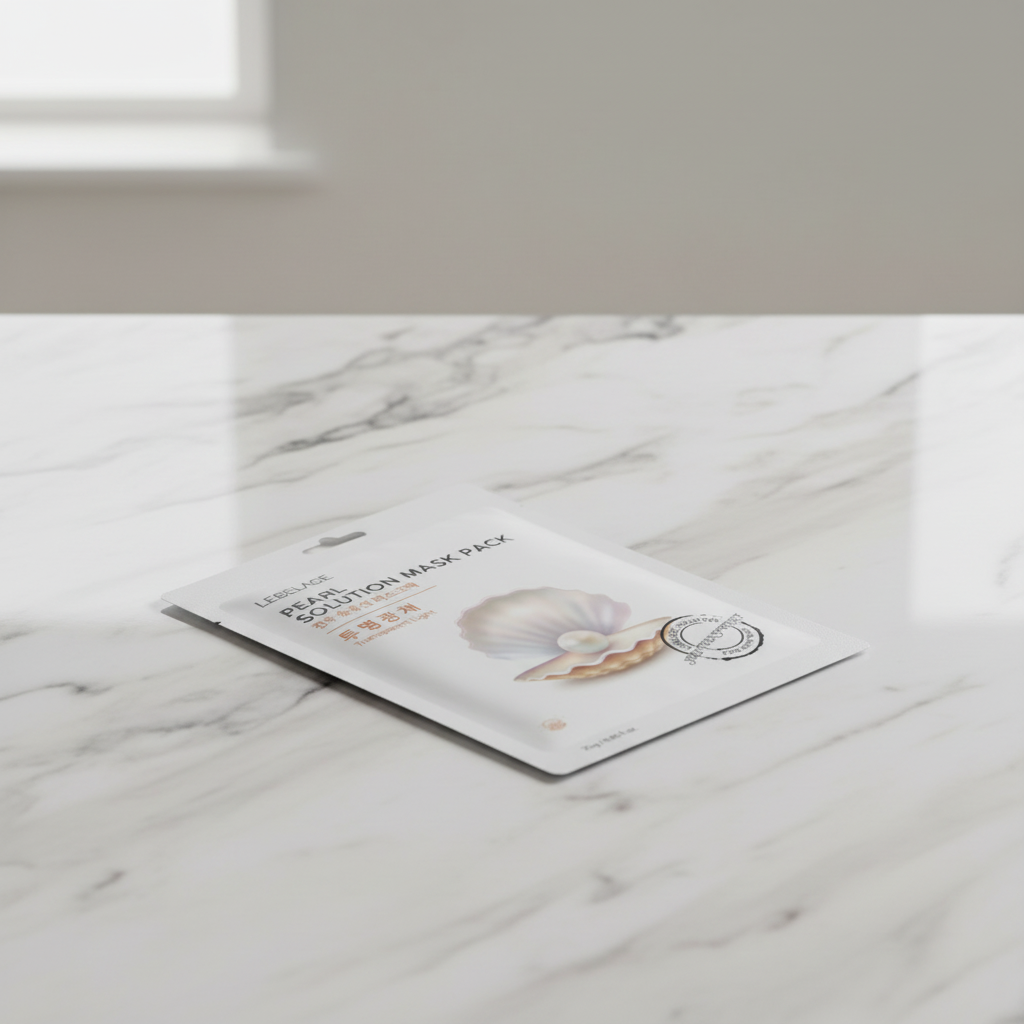 LEBELAGE - Pearl Solution Mask Pack - Rozjasňující plátýnková maska s extraktem z perel - 25 g
