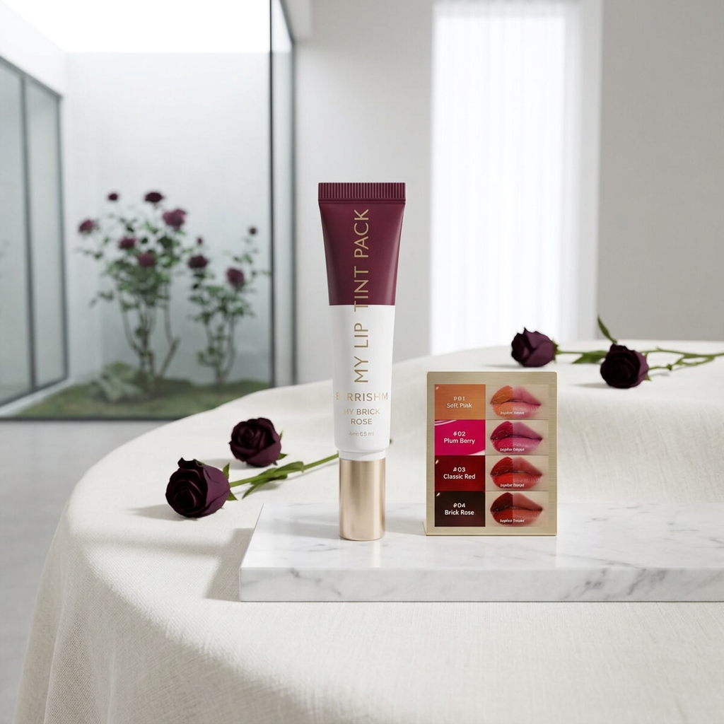 BERRISOM - My Lip Tint Pack 04 Brick Rose - Zabarvený, slupovací tint na rty - 15 g
