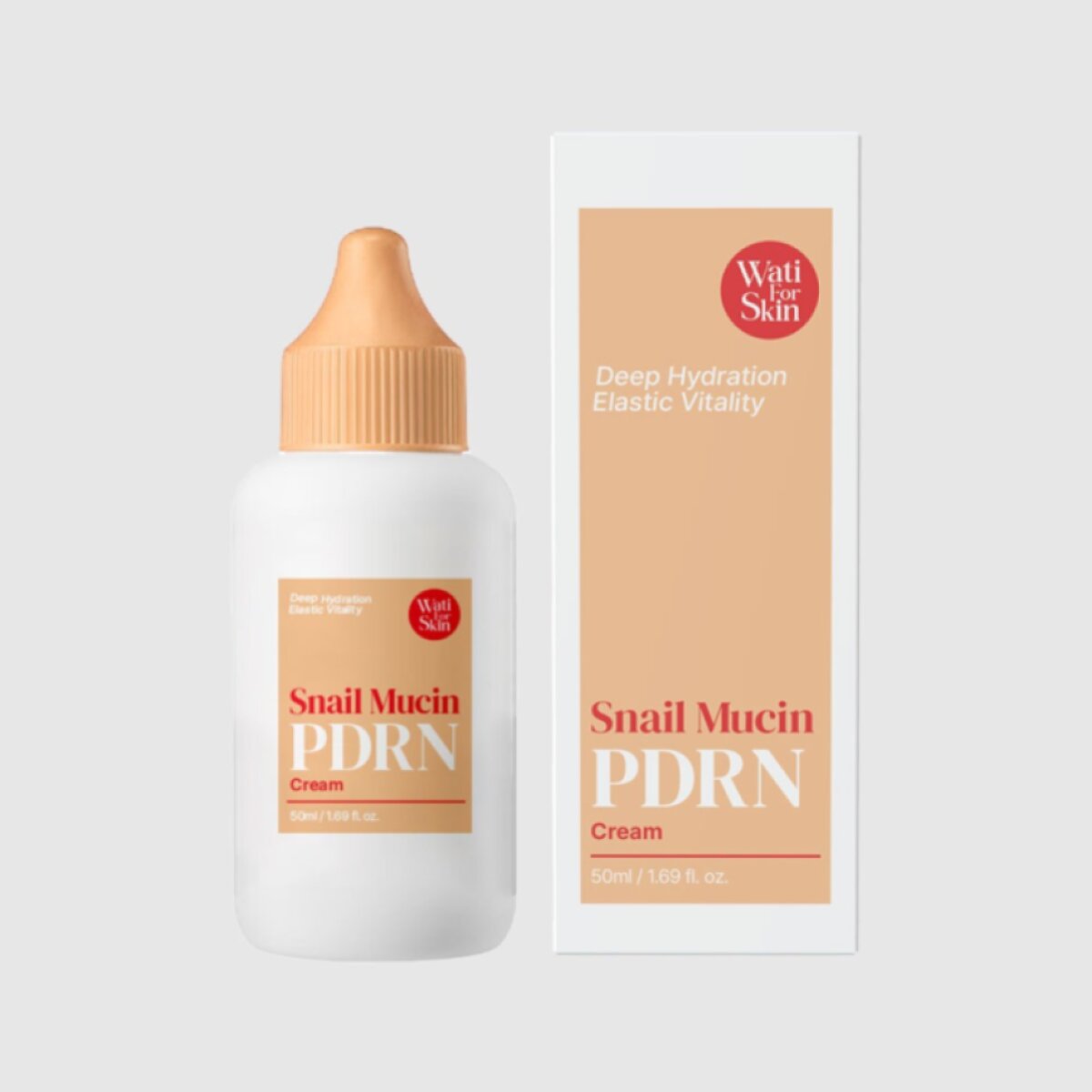WATI FOR SKIN - Snail Mucin PDRN Cream - Regenerační pleťový krém se šnečím mucinem a PDRN - 50 ml