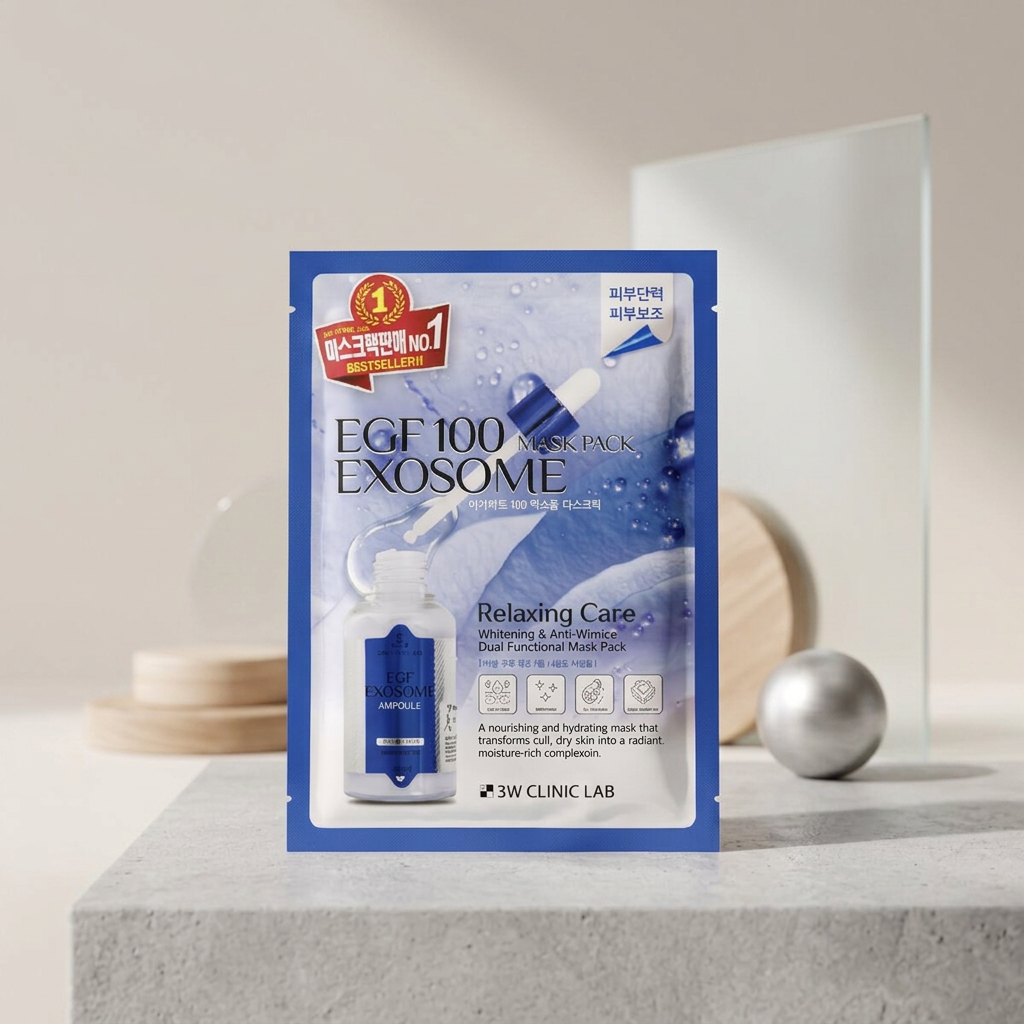 3W CLINIC - EGF 100 Exosome Mask Pack - Pleťová maska s EGF a exosomy 100 - 25ml