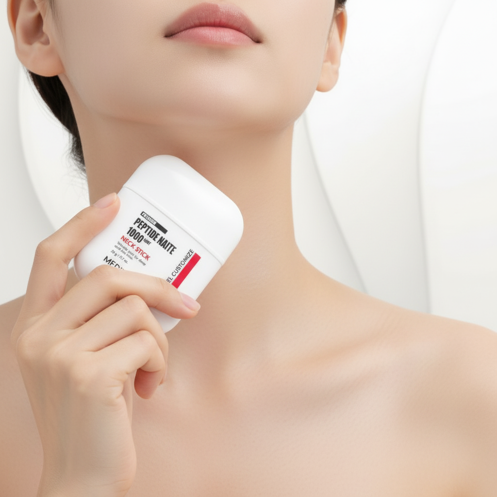 MEDI-PEEL - Premium Peptide Naite 1000 Shot Neck Stick - Peptidový krém v praktické tyčince pro péči o krk a dekolt - 20 g