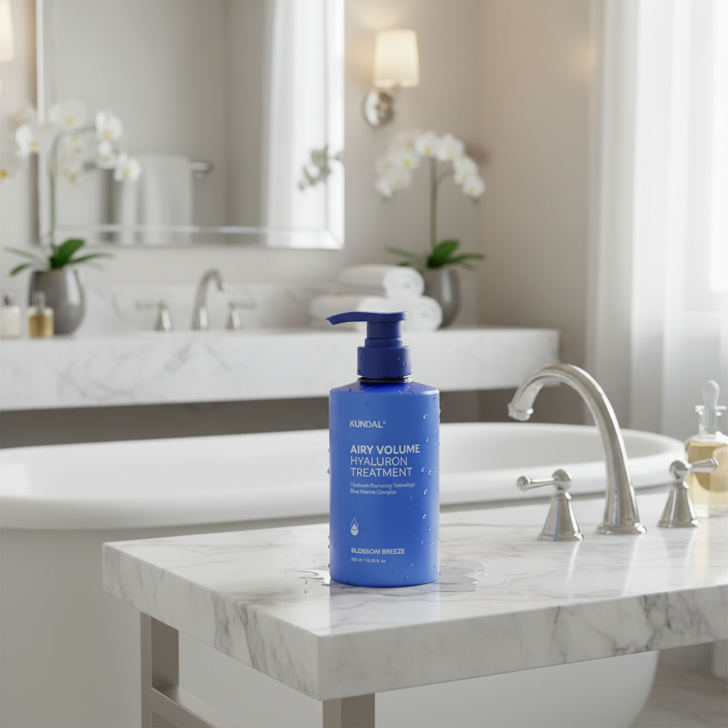 Kundal Airy Volume Hyaluron Treatment - Hydratační objemový kondicionér s vůní BLOSSOM BREEZE - 500 ml