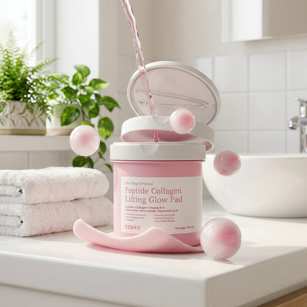 Cosrx - One Step Original Peptide Collagen Lifting Glow Pad - Tampónky s peptidy a kolagenem - 100 ks