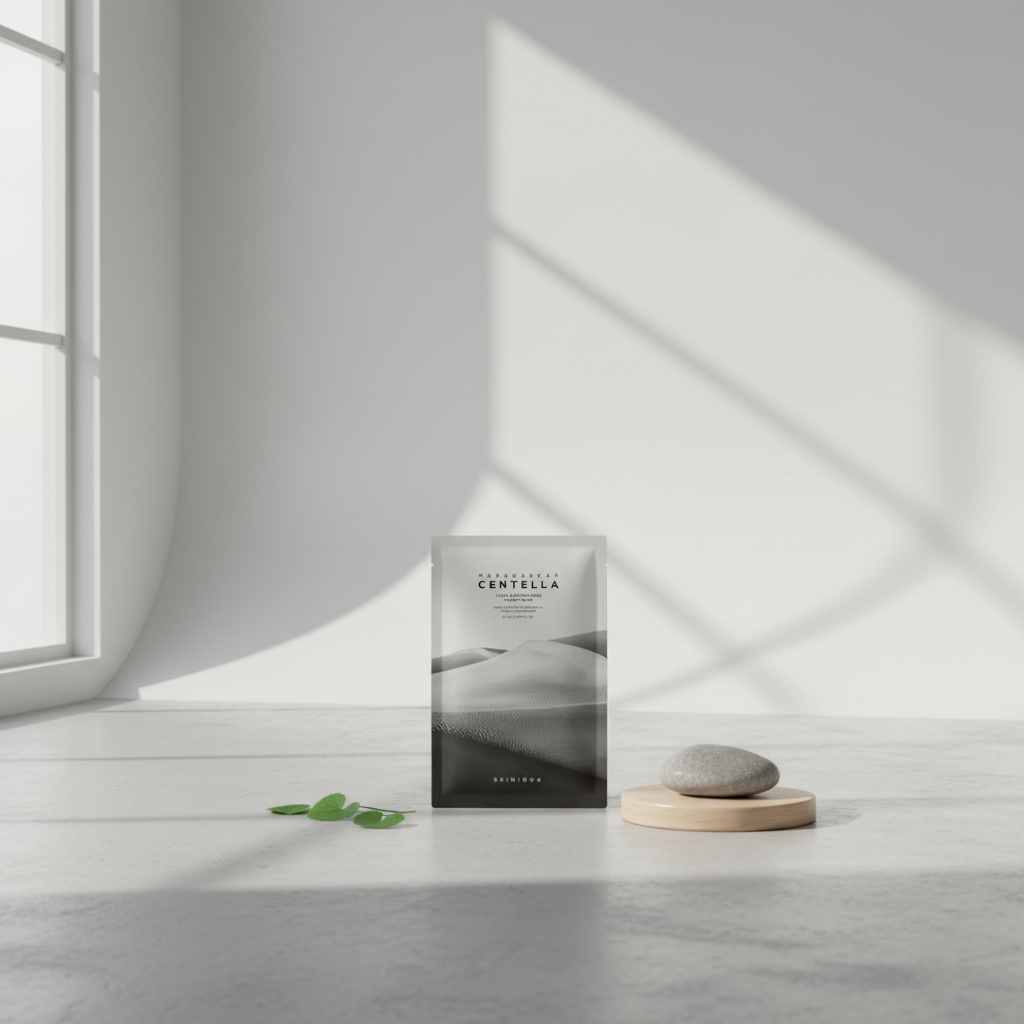 SKIN1004 - Madagascar Centella Tone Brightening Glow Mask - Rozjasňující, zklidňující plátýnková maska - 25 ml