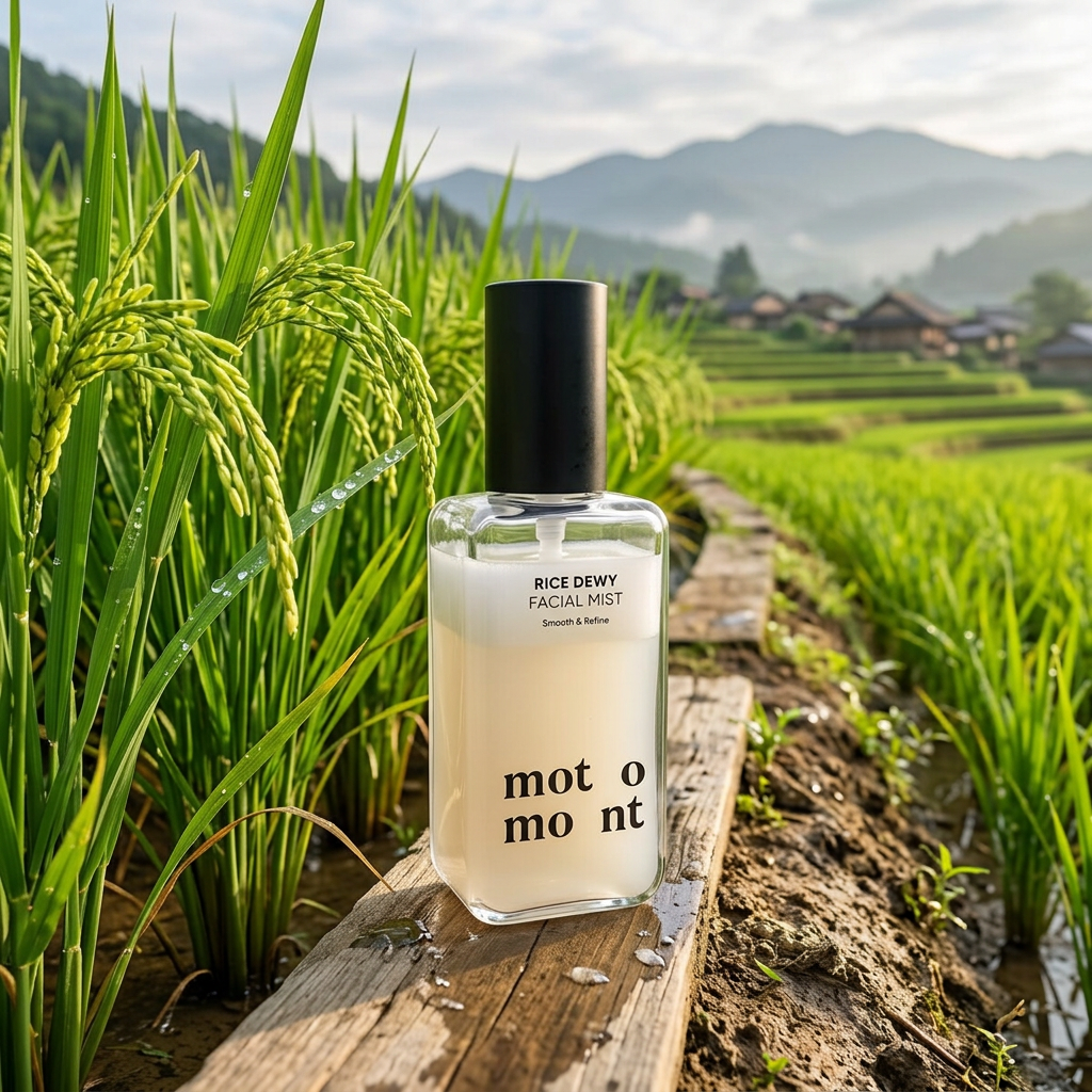 MOTOMONT - Rice Dewy Facial Mist - Hydratační pleťová mlha - 100 ml