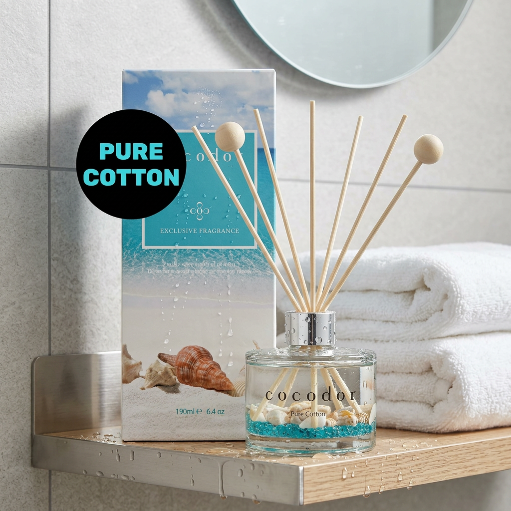 COCODOR - Aqua Diffuser Pure Cotton - Difuzér s vůní čisté bavlny - 190 ml