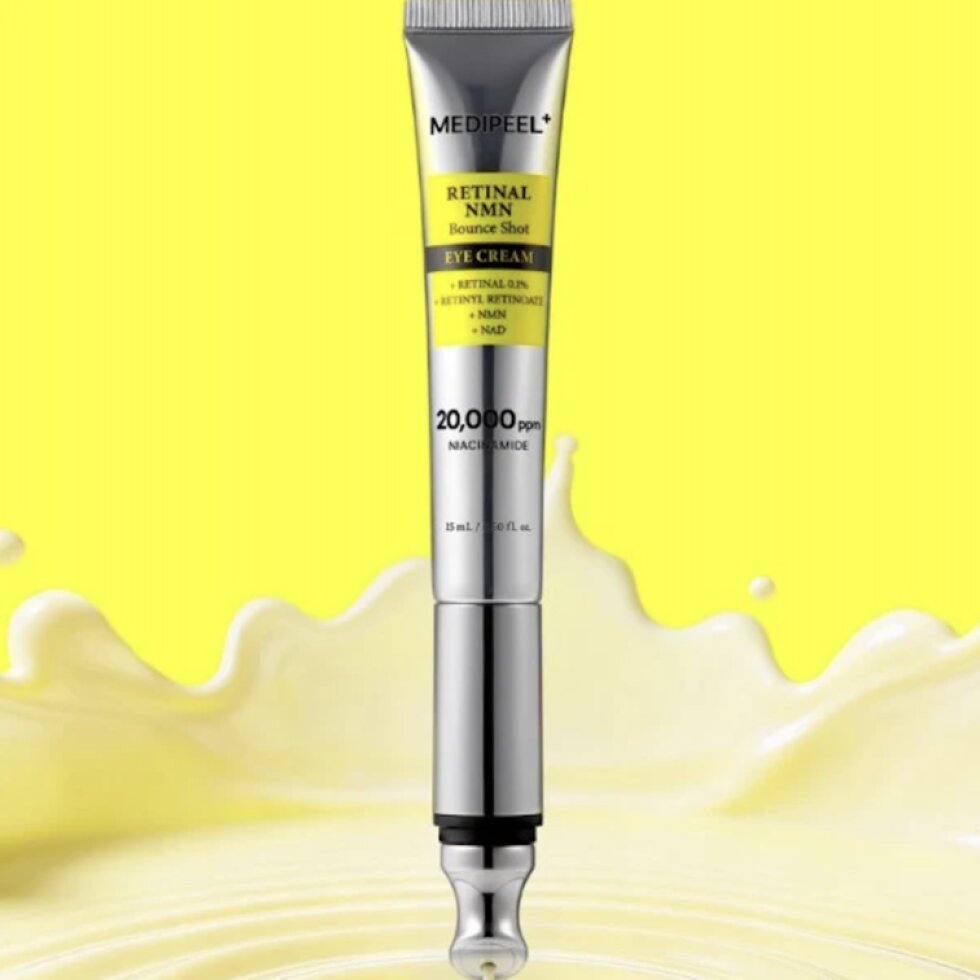 MEDI-PEEL- Retinal NMN Bounce Shot Eye Cream - Oční krém pro pružnost a vyhlazení pleti s retinalem a NMN - 15 ml