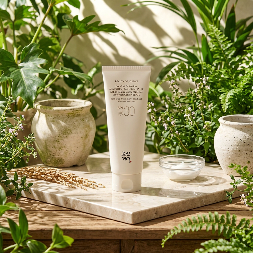 Beauty of Joseon - Comfort Protection Mineral Body Sun Lotion SPF 30+ - Ochranný a zklidňující tělový krém s SPF 30 - 150 ml