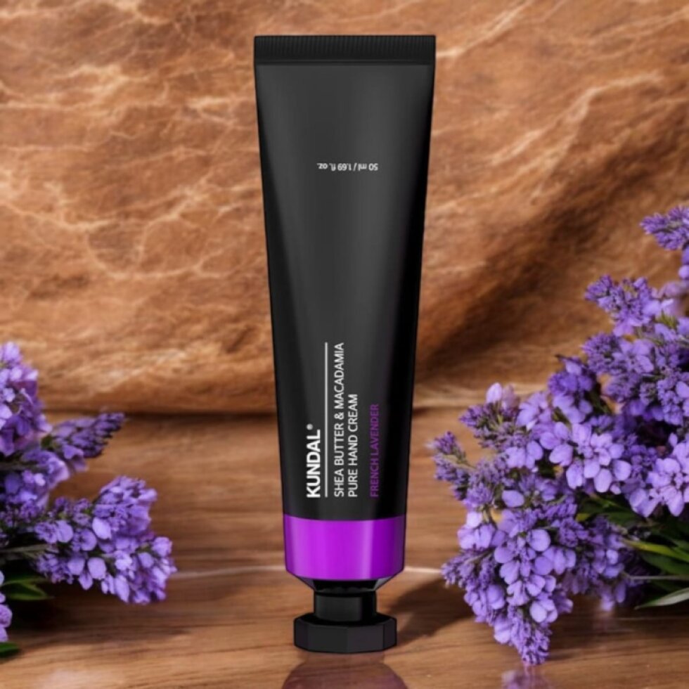 Kundal Shea Butter & Macadamie Pure Hand Cream Aroma Edition - Hydratační a vyživující krém na ruce FRENCH LAVENDER - 50 ml
