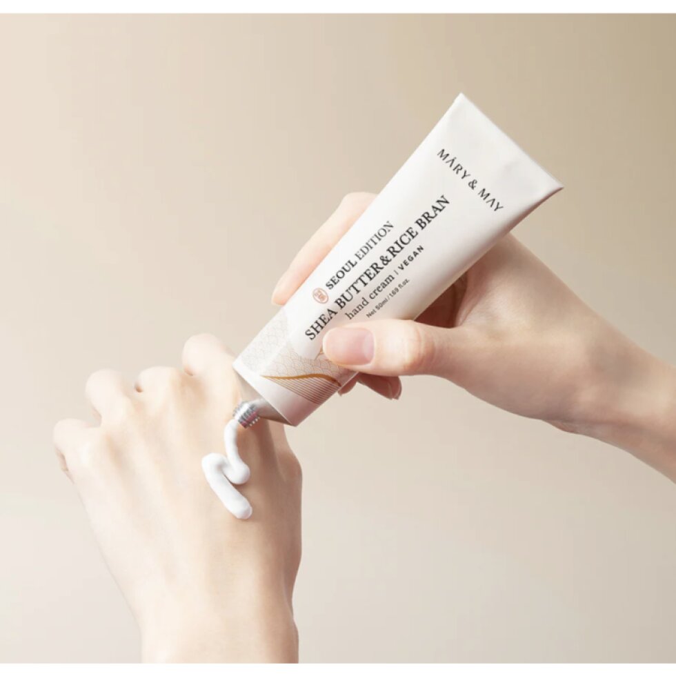 Mary&May - Shea Butter & Rice Bran Hand Cream - Krém na ruce s bambuckým máslem a rýžovými otrubami - 50 ml