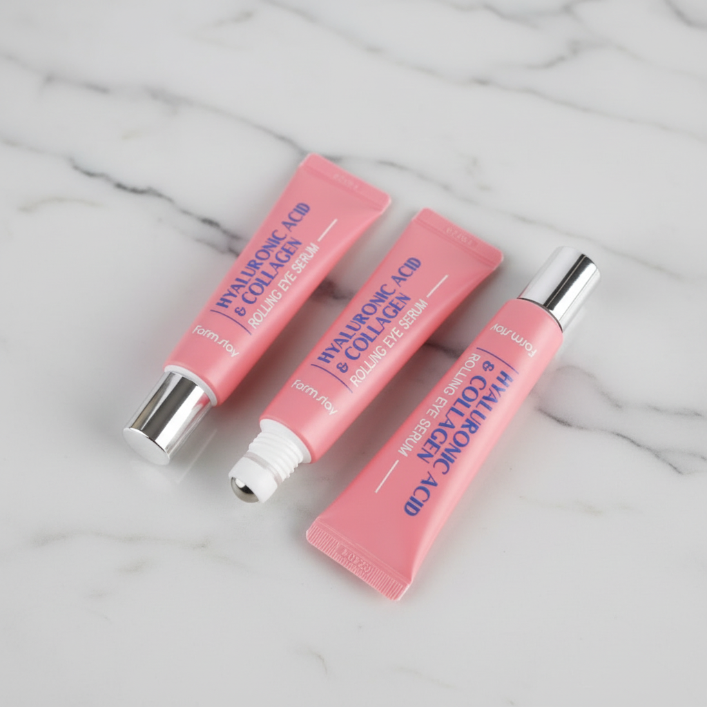 Farm Stay - Hyaluronic Acid & Collagen Rolling Eye Serum - Kolagenové sérum s kyselinou hyaluronovou a roll-on aplikátorem - 25 ml