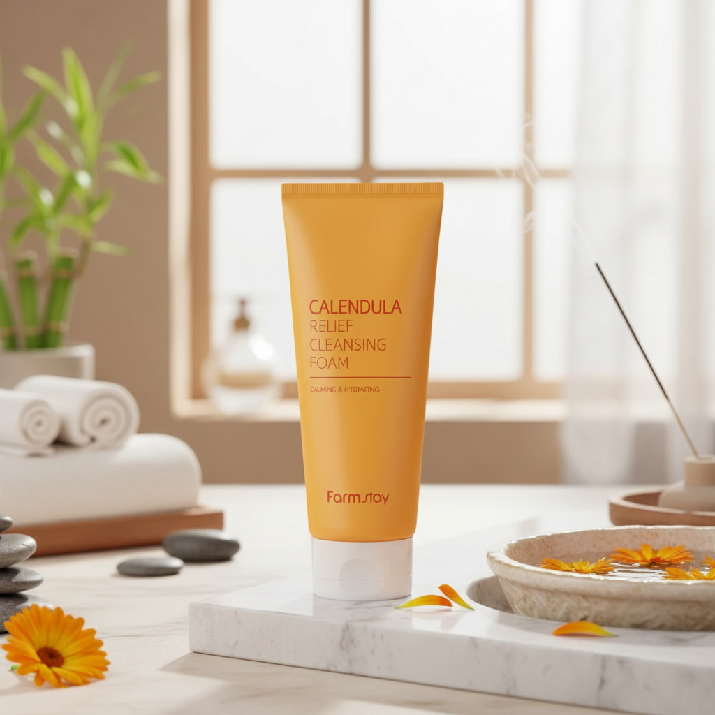 Farm Stay - Calendula Relief Cleansing Foam - Omlazující mycí pěna s měsíčkem lékařským - 180 ml