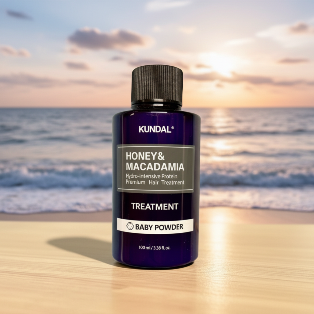 Kundal Honey&Macadamia Treatment - Hydro-intenzivní proteinová kůra na vlasy s vůní BABY POWDER - 100 ml